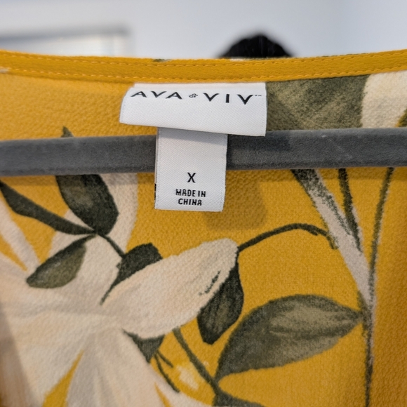 Floral Yellow Maxi Dress - Picture 3 of 5